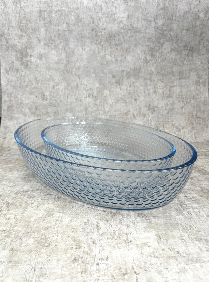 Ovales Tablett 2er Set