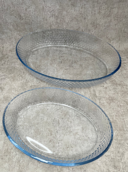 Ovales Tablett 2er Set