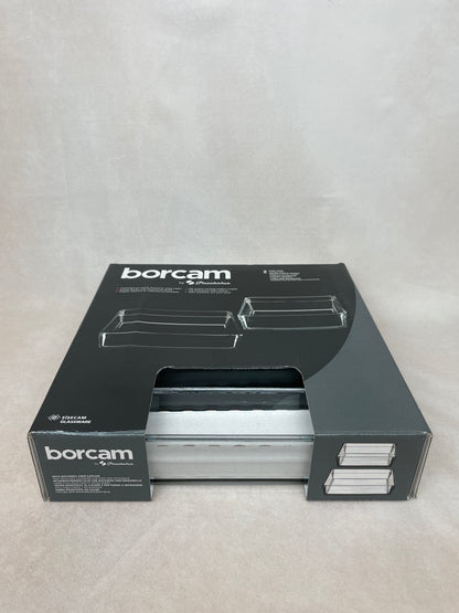 Borcam by Pasabahce - Premium Auflaufform - quadratisch - Set - 2 Formen