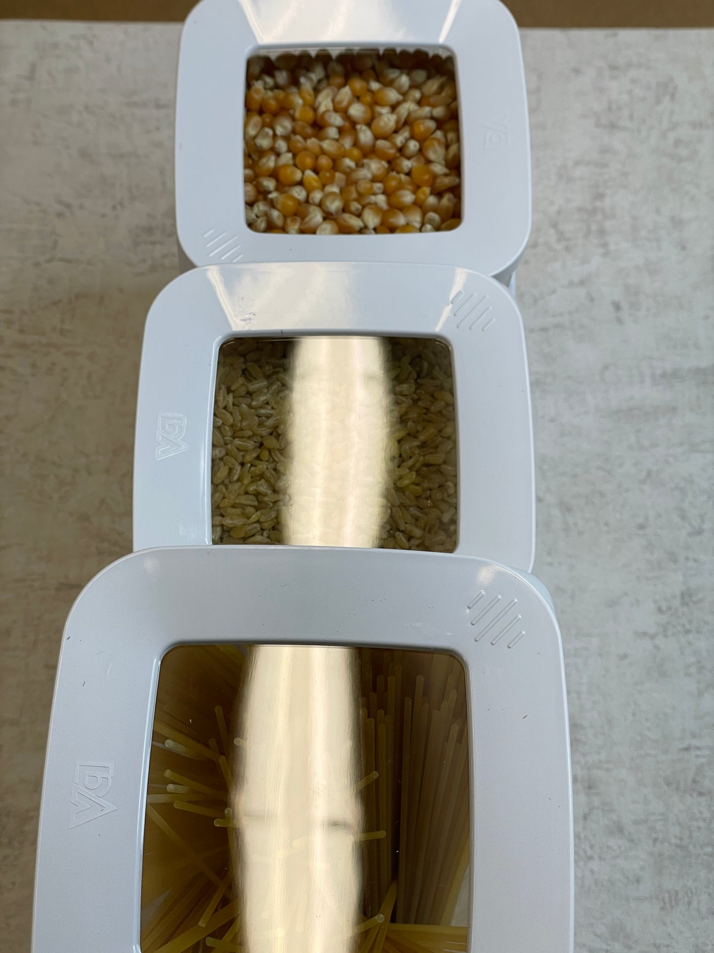vipahmet - Behälter - quadratisch - Set - 3er - weiß 184